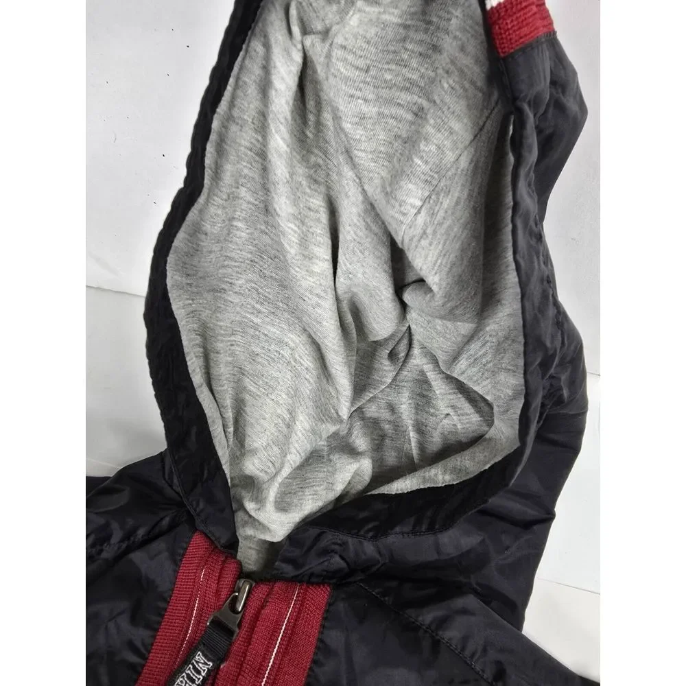 Nike XL (18-20)Kids Windbreaker Hooded‎ Vintage Jacket Black Red